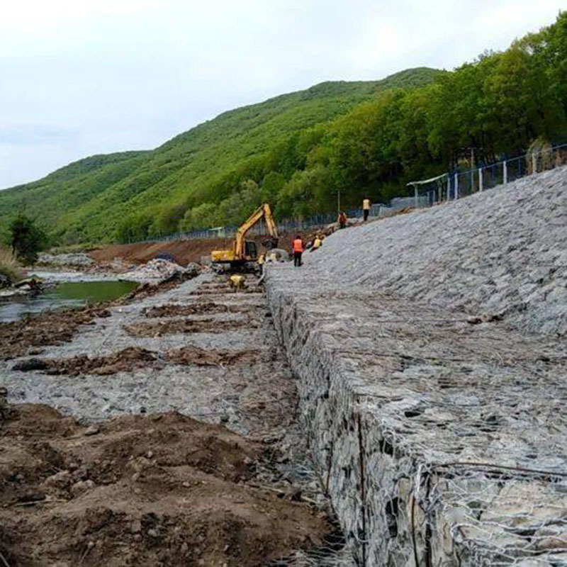 绵阳护岸格宾网用于沈丹铁路凤金线防汛项目